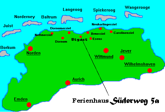 Ostfriesland-Karte